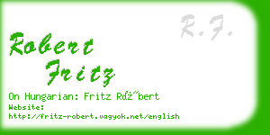 robert fritz business card